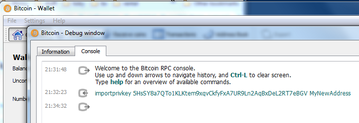 Bitcoin Core :: dumpprivkey ( RPC)