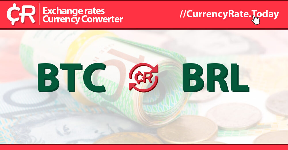 1 BTC to BRL - Bitcoins to Brazilian Reais Exchange Rate