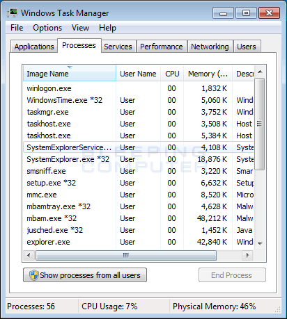 Task manager higher CPU usage disappears in a second :: Hardware and Operating Systems