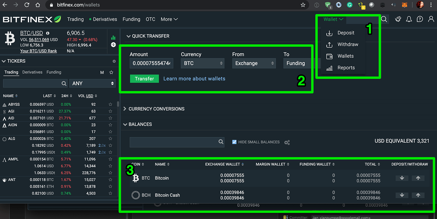 How to Withdraw Money From Bitfinex - Zengo