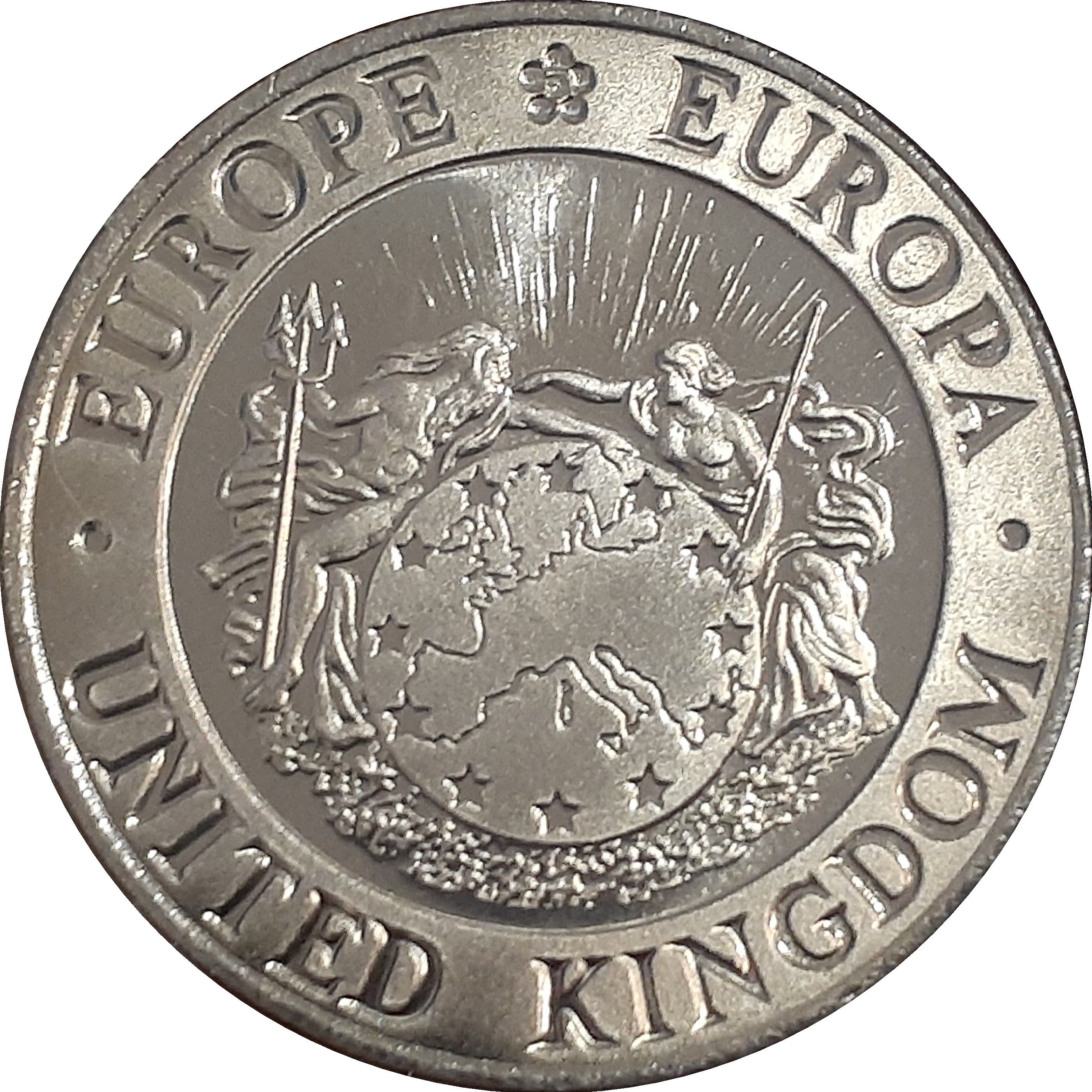 25 ECU (Three Graces) - United Kingdom – Numista