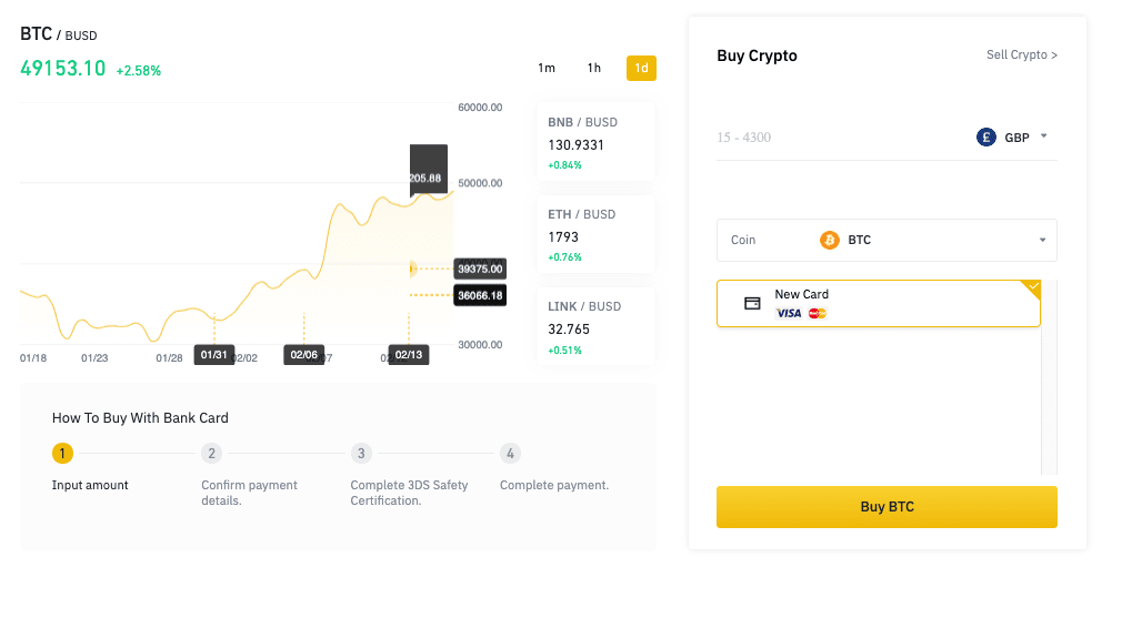 Binance now lets users buy crypto with a credit card | TechCrunch