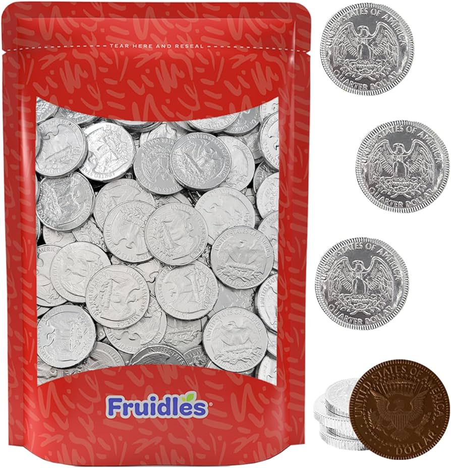 bitcoinlog.fun: Silver Milk Chocolate Coins, 1 lb. bag, 91 coins : Grocery & Gourmet Food