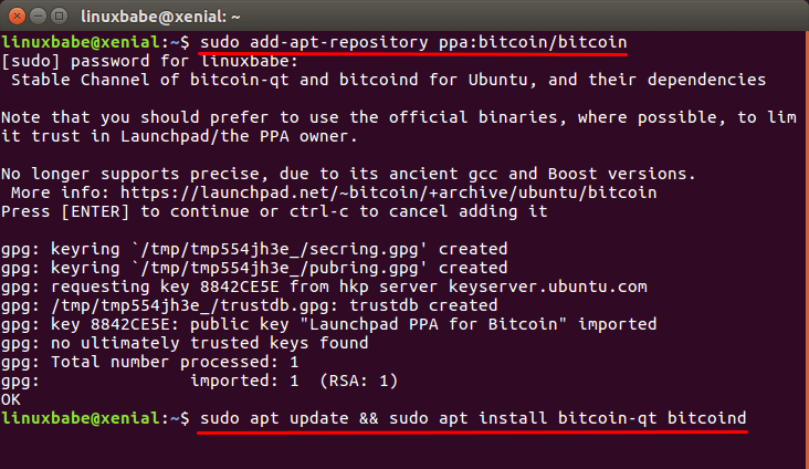 Create your very own Bitcoin node with Ubuntu on a VPS