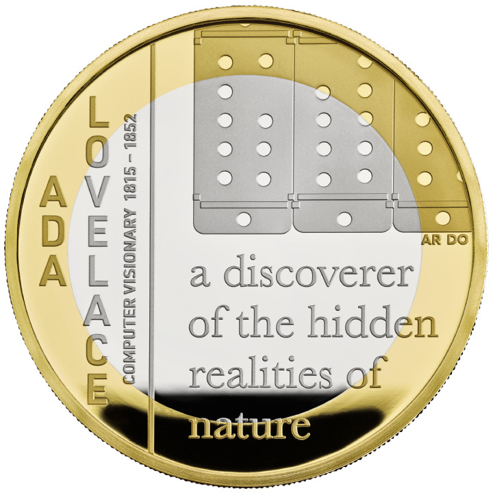 2 Pounds - Charles III (Ada Lovelace; Gold Proof) - United Kingdom – Numista