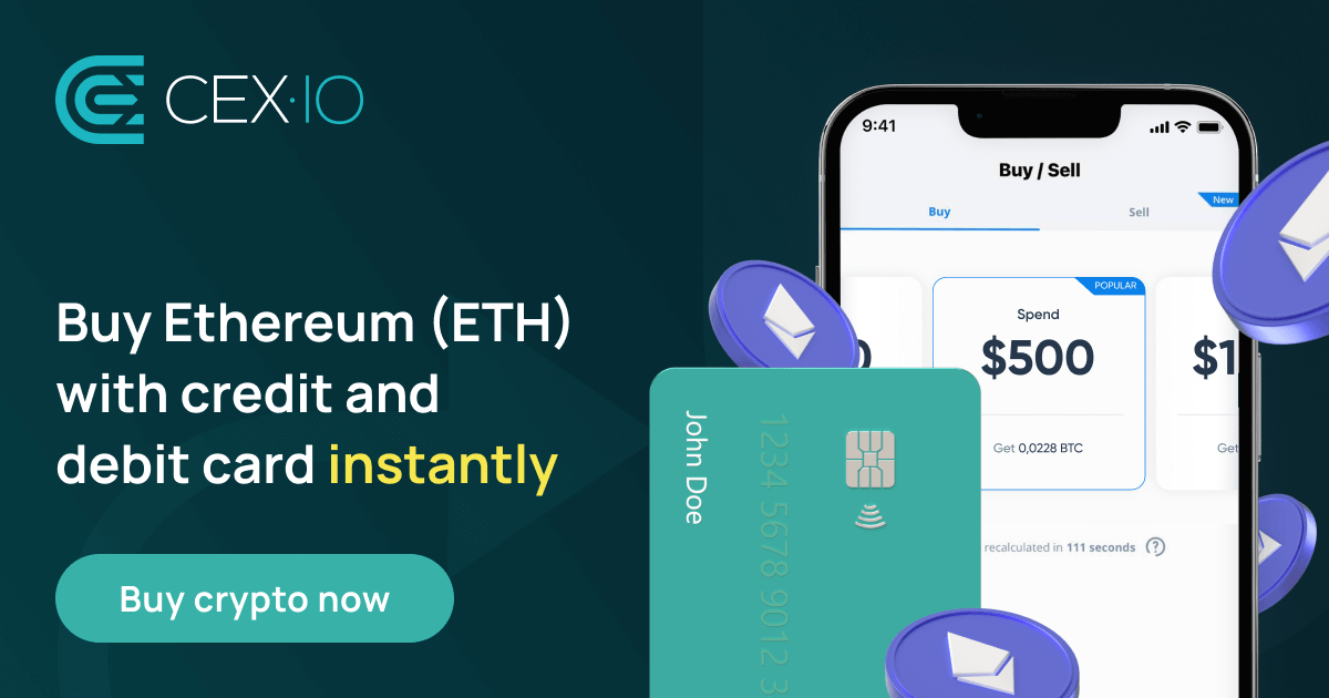 Buy Ethereum (ETH) Instantly with Credit & Debit Card on Wirexapp