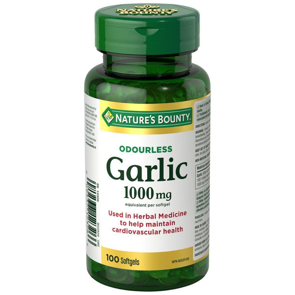 Buy Nature's Bounty Garlic Oil mg Softgels 's Online in the UAE | BinSina Pharmacy