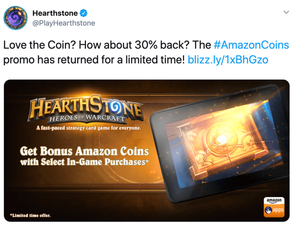 Amazon Coins for Hearthstone: Save money getting card packs | LEVVVEL