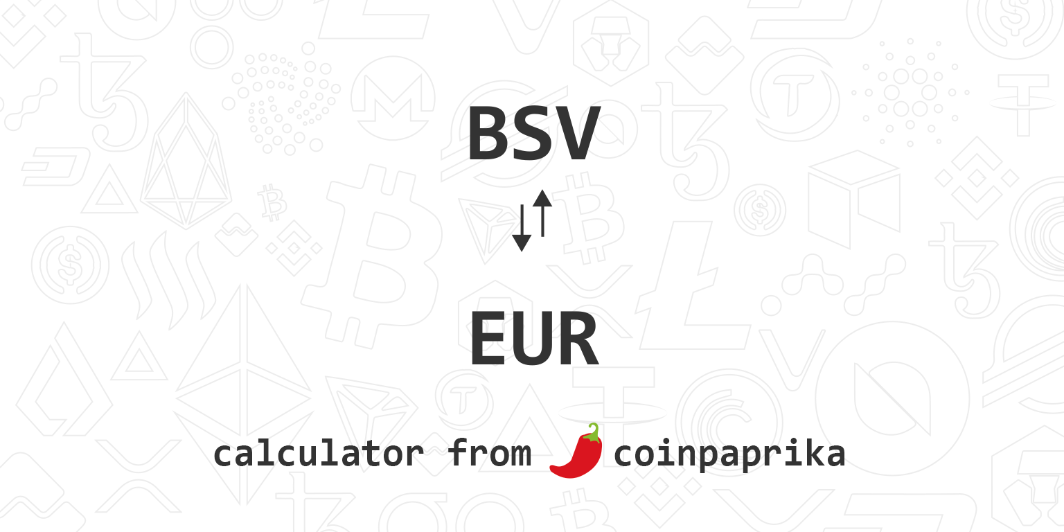 Bitcoin SV EUR (BSV-EUR) price history & historical data – Yahoo Finance