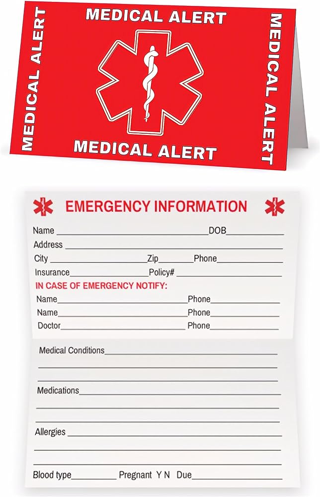 Medical ID Wallet Card — My Identity - Medical ID Jewellery