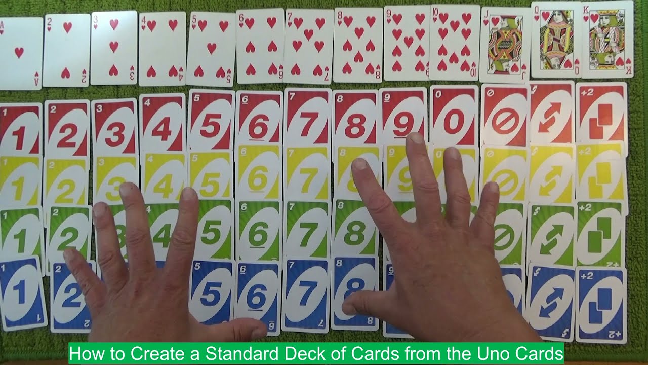 Uno with a standard deck of playing cards | UNO