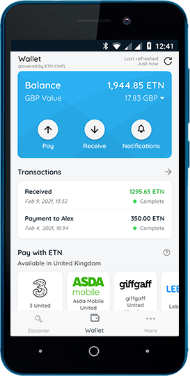 Electroneum App for Android (Wallet & Miner)