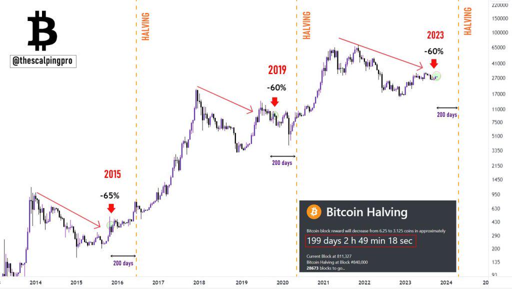 Next Bitcoin Halving Date & Countdown [BTC Clock]