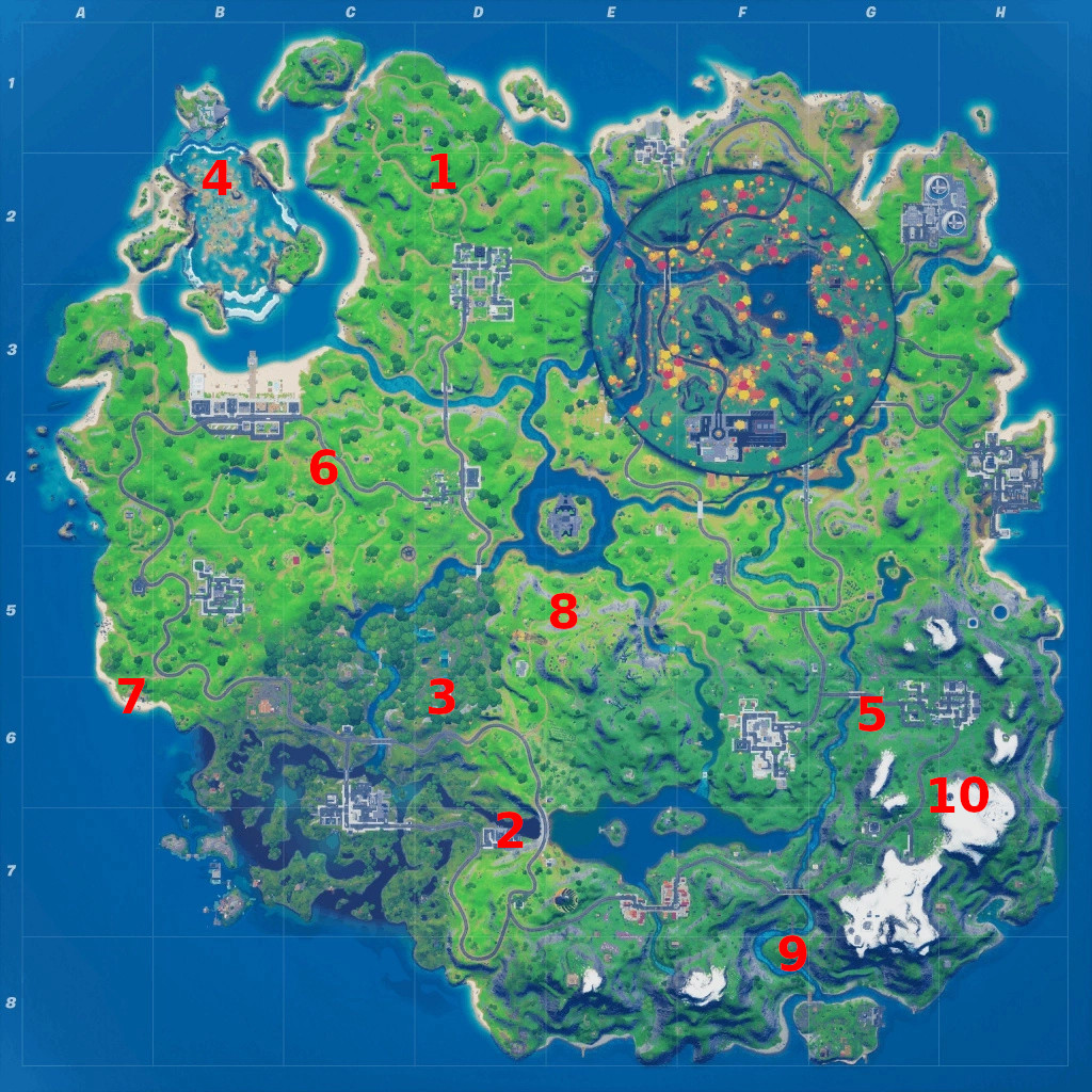 Fortnite Season 4 XP Coins Locations - Maps for All Weeks! - Pro Game Guides