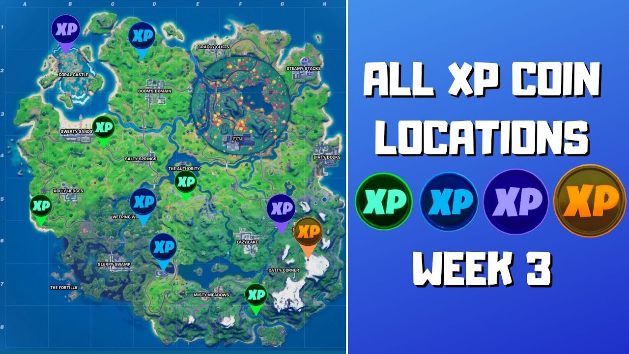 Fortnite Coin Locations: Where To Place Coins Around The Map For Free Guy Challenge - GameSpot