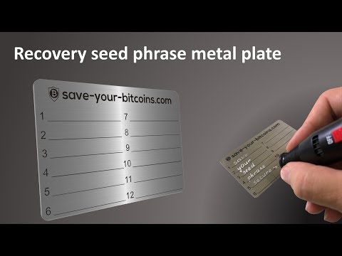 CRYPTOTAG | Titanium Seed Phrase Storage