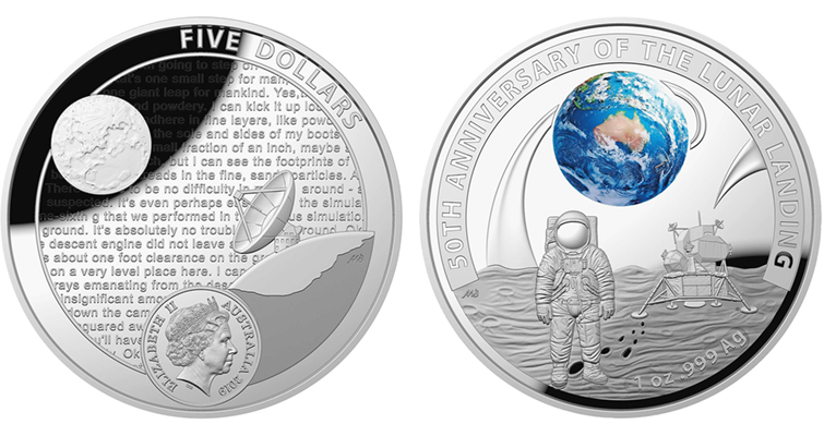 Royal Australian Mint :: Coin Releases :: Apollo 11 Moon Landing Two Coin Proof Set