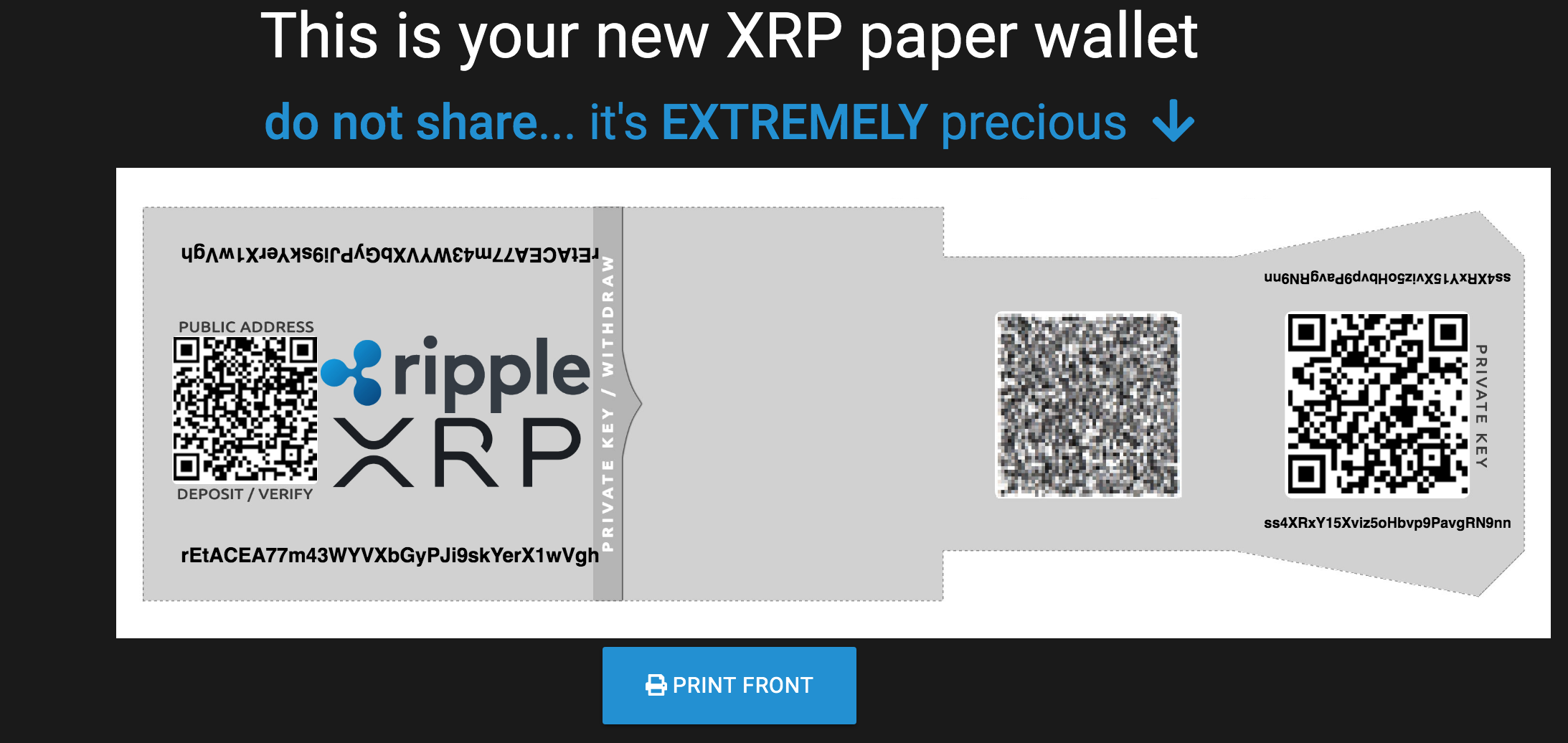 How to Create a Ripple Paper Wallet - Coindoo