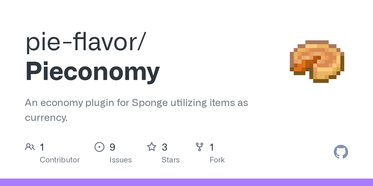 Pieconomy - An economy plugin that uses items as currency - Ore - Sponge Forums