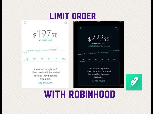 Stop limit order for options | Robinhood