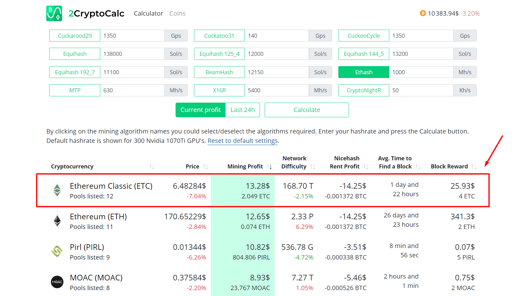 Profitability Calculator | NiceHash