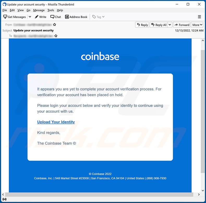 Have You Been Hit by the Coinbase Email Scam?