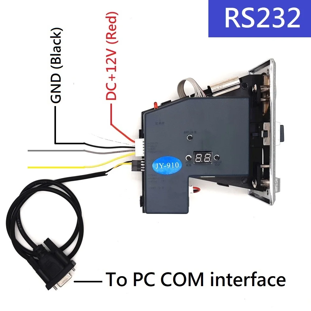 JY Multi PC Coin Acceptor RS pulse output Coin Selector to com – Sinoarcade