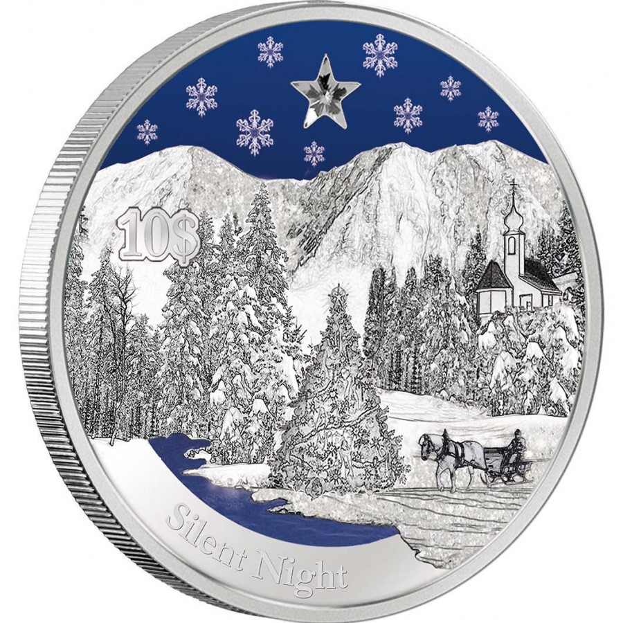 Christmas Silver Eagle Acrylic Display - Coins of America