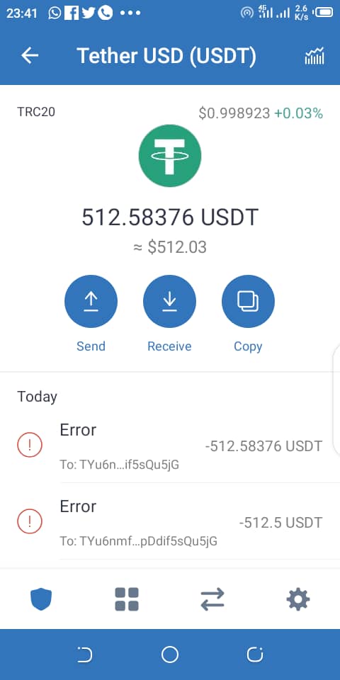 Tether Wallet - Buy and Exchange USDT coins for Android - Download the APK from Uptodown