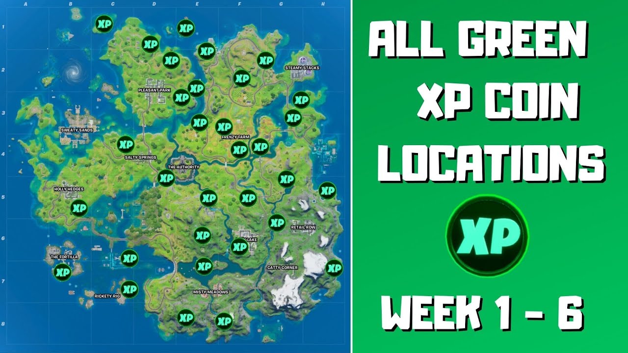 Fortnite Chapter 2 Season 3 Week 8 XP Coins Locations Guide - Video Games Blogger