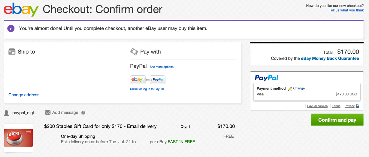 Buy & Send PayPal Gift Card with Instant Delivery via Xoxoday