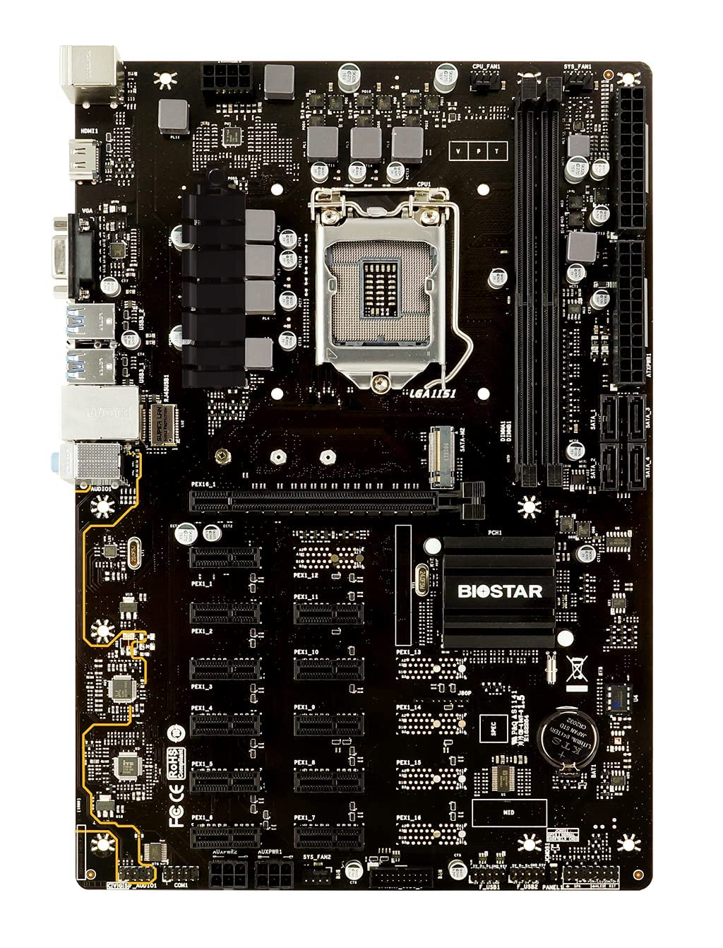 Biostar TBBTC PRO MINING Motherboard