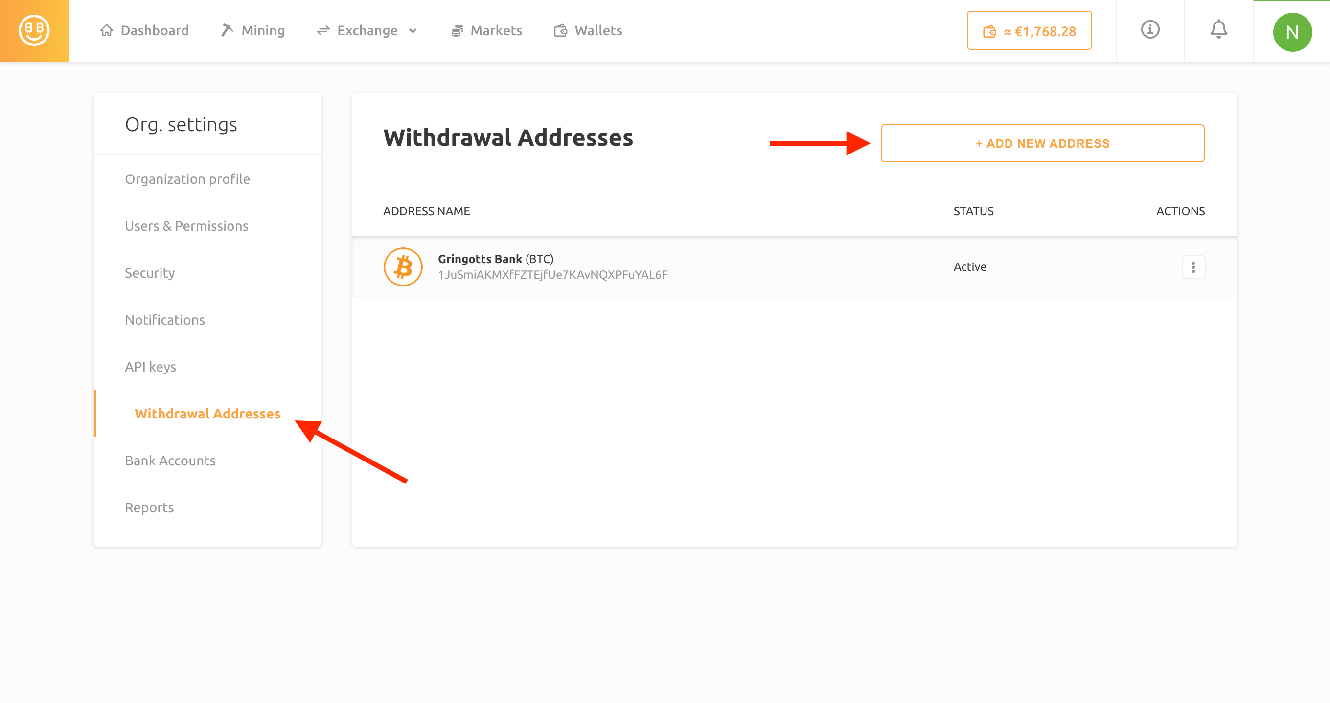 BTC deposit & withdrawal | NiceHash