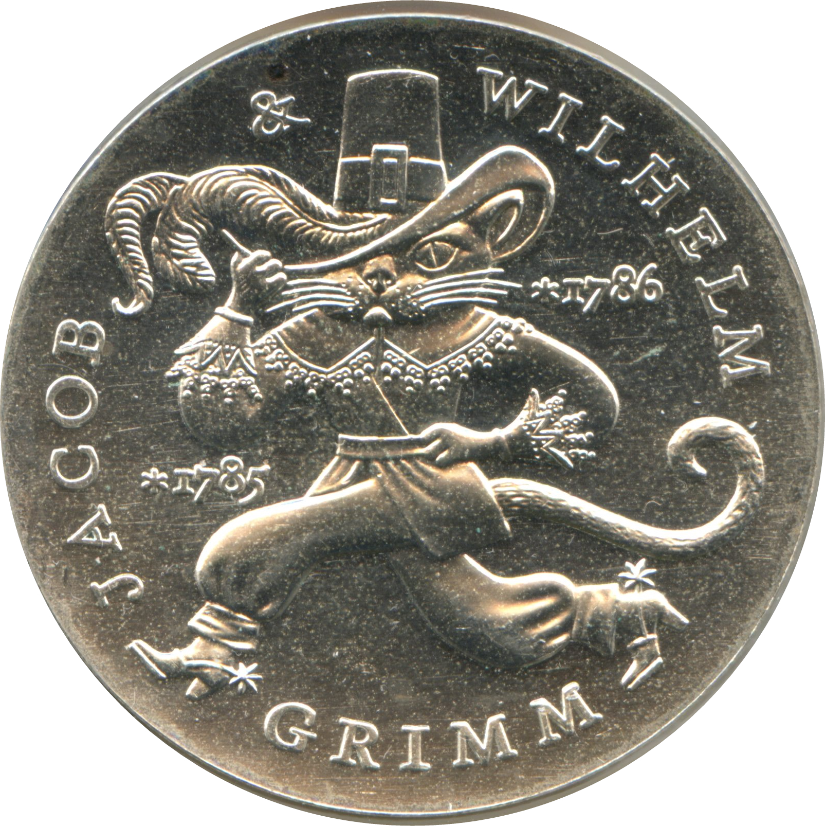 Coin 10 euro (Hermanos Grimm) F of Germany-Federal Rep. ✓ Updated Value | Foronum