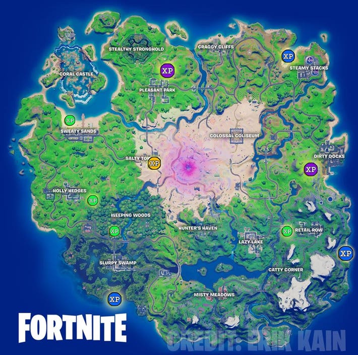 Fortnite Chapter 2 Season 4 Week 5 XP Coins Locations Guide - Video Games Blogger