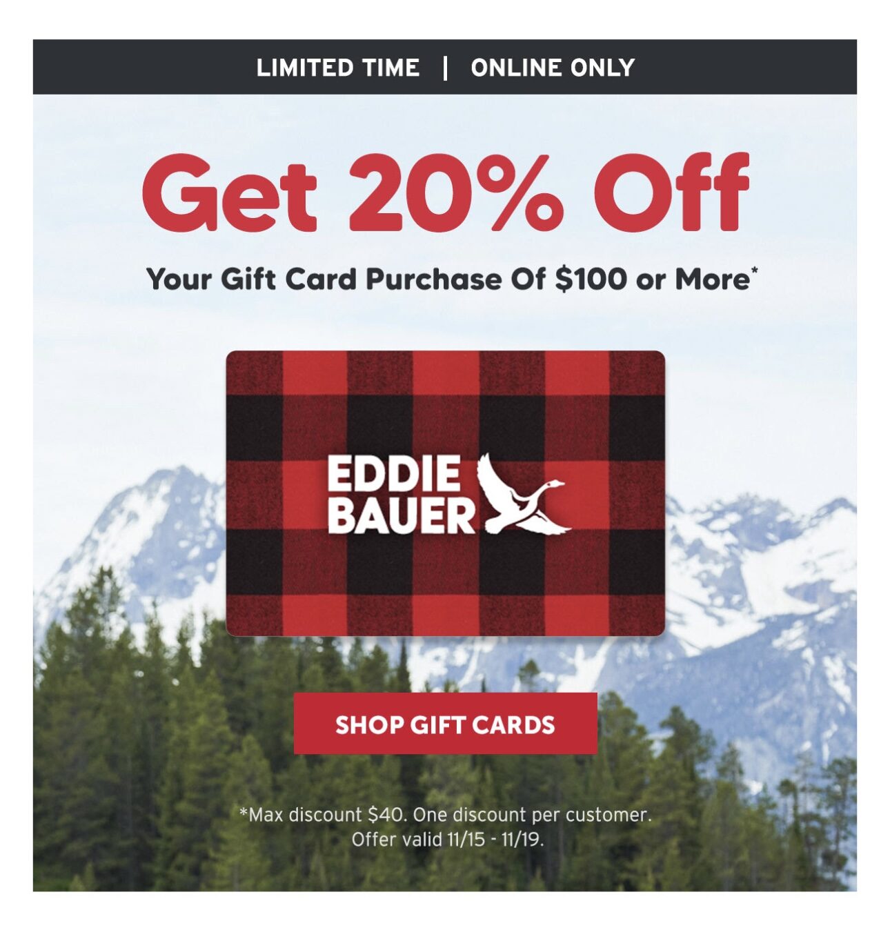 Big Savings Eddie Bauer Coupons & Promo Codes + 1% Cash Back - Mar 