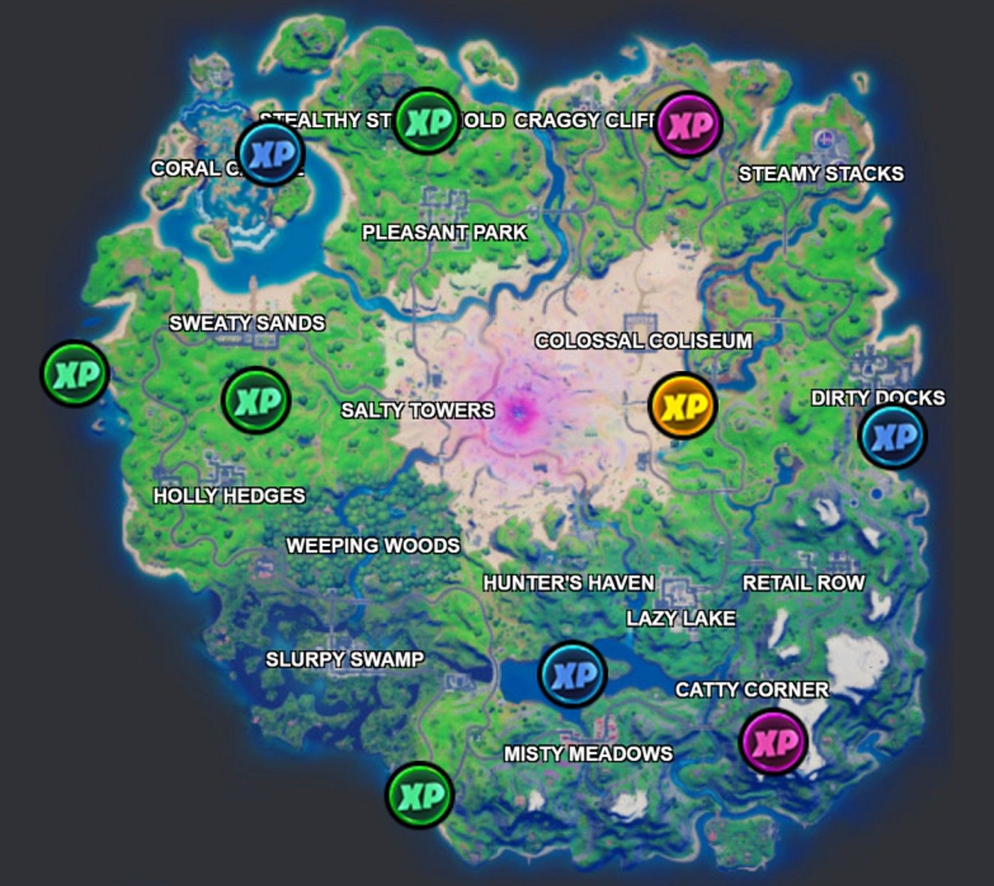 Fortnite: All XP Coins Locations For Week 6 - EssentiallySports