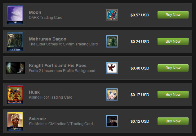 Save 85% on Steam Trading Cards on Steam