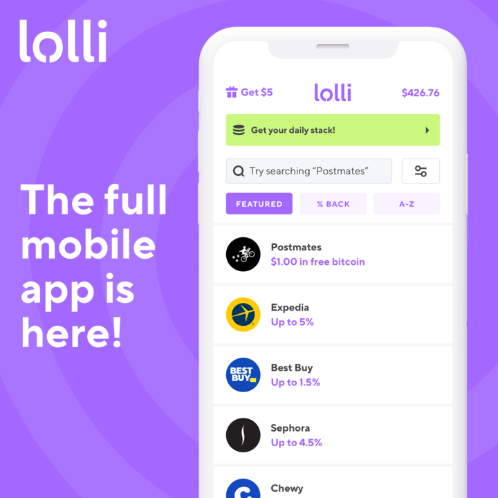 How to earn free Bitcoin by shopping online with Lolli!