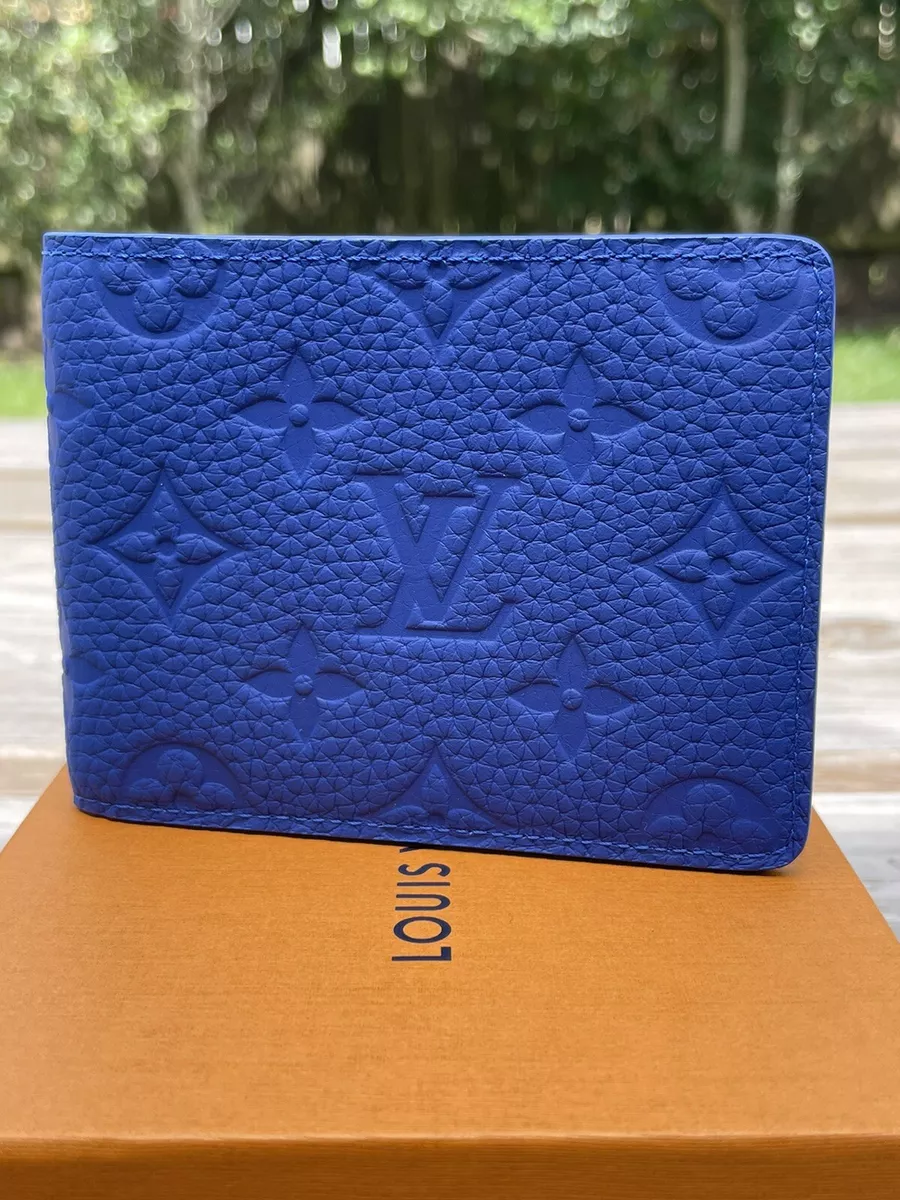 Preloved Louis Vuitton Blue Epi International Leather Wallet CA 01 – KimmieBBags LLC