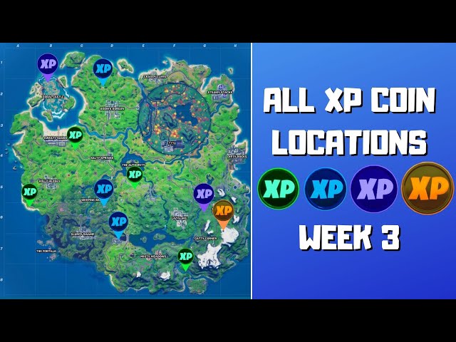 Fortnite Chapter 2 Season 4: Week 2 XP Coins Locations