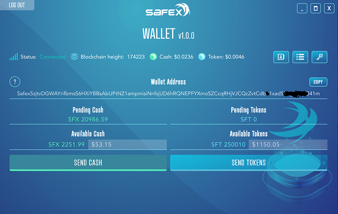 Wallet-Test - Safex