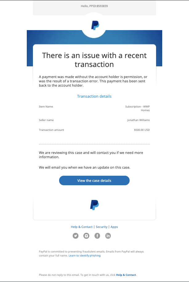 How do I spot a fake, fraudulent, or phishing PayPal email or website? | PayPal AO