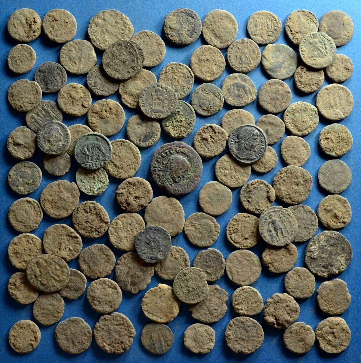 Dirty and Crusty Ancient Uncleaned Roman coins from Europe mm