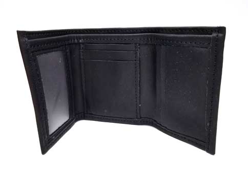 DELUXE TRI-FOLD WALLET - 6 Card Slots & ID Window | Trifold wallet, Leather shops, Leather wallet