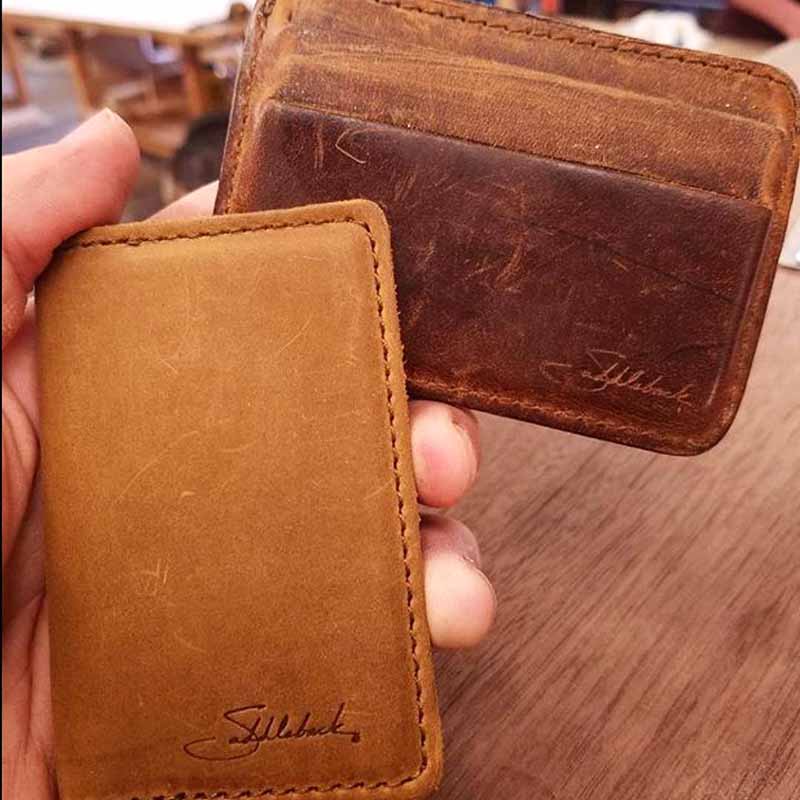 Tough as nails, the Saddleback Front Pocket ID card wallet won’t fail you. - Walletopia