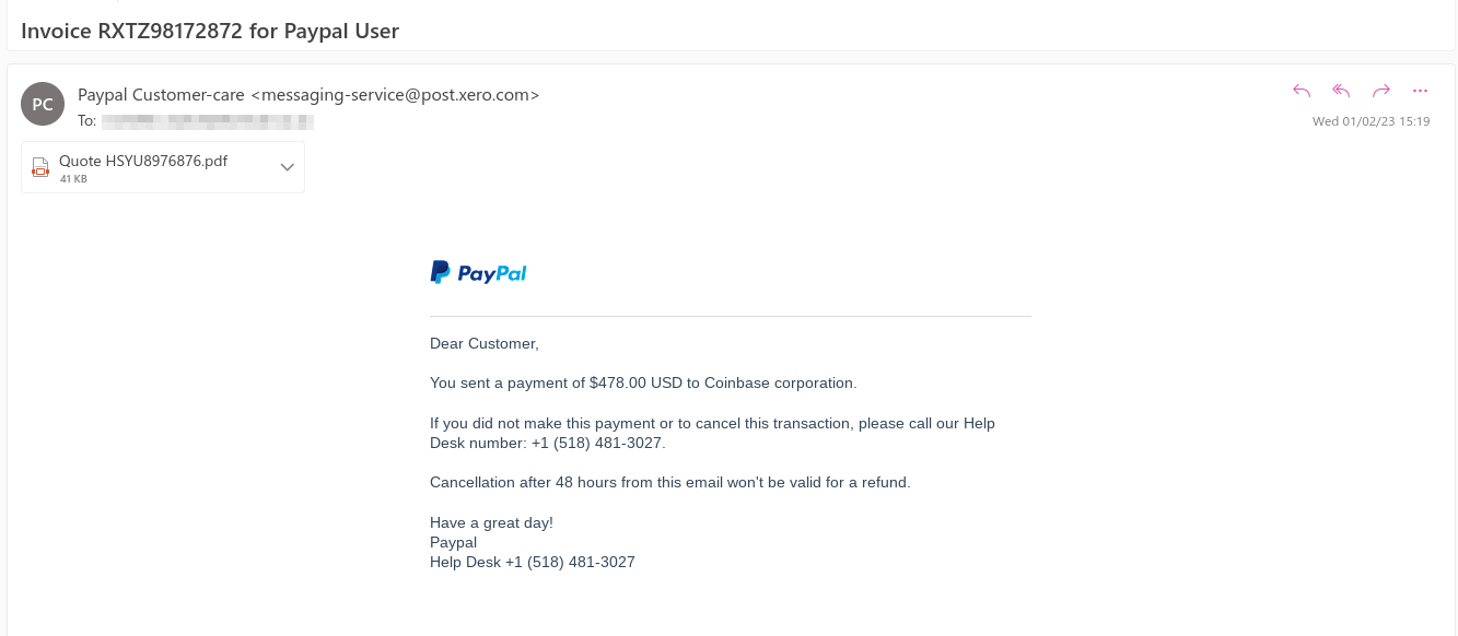 PayPal Coinbase Scam - Željko Aščić