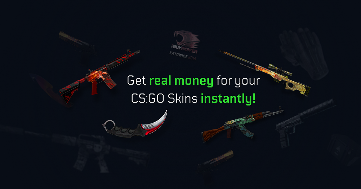 Sell CS:GO Skins for PayPal Instantly | Get Cash in 60 Seconds | SkinCashier