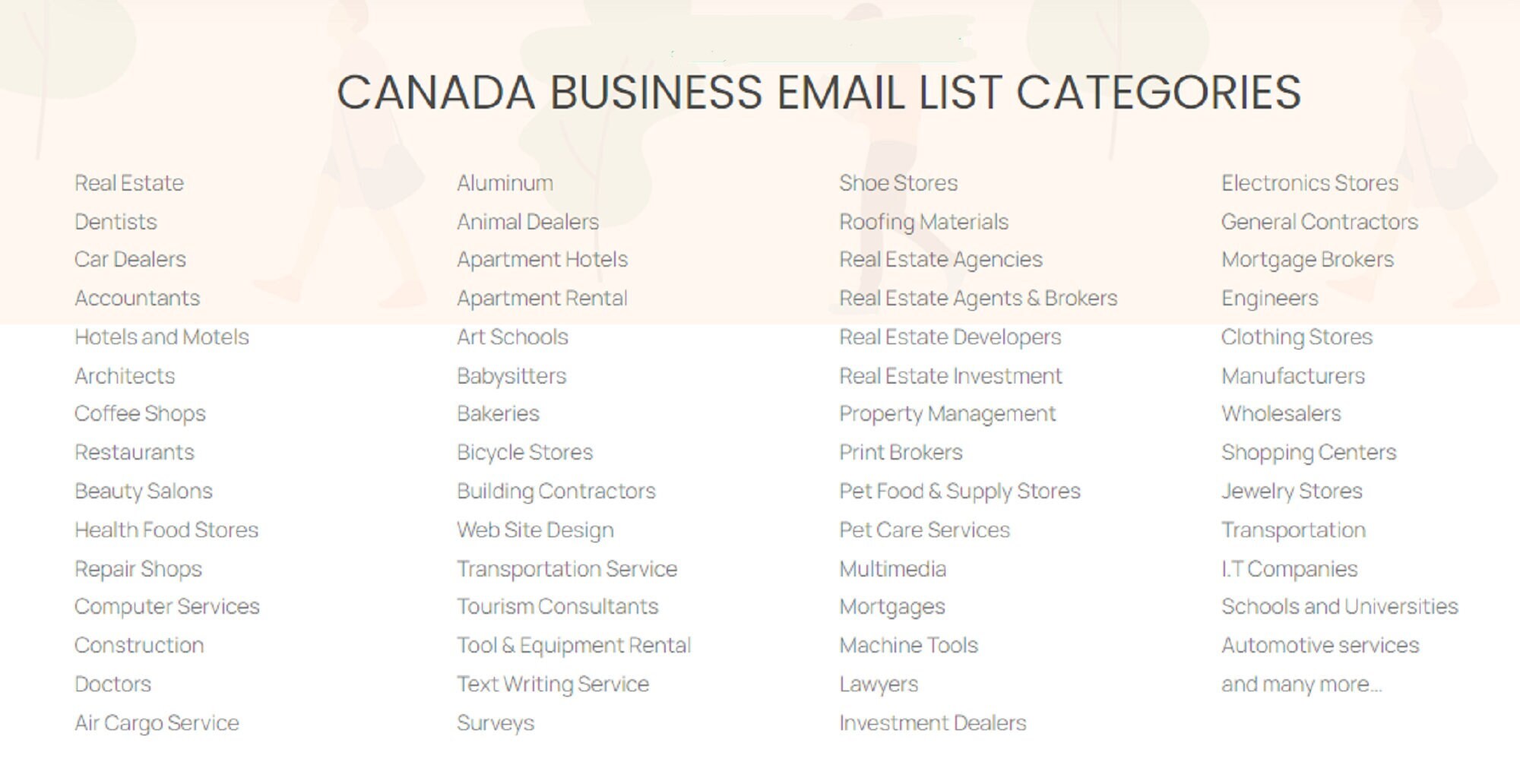 Core List Canada - Canadian Business Databases and Mailing Lists