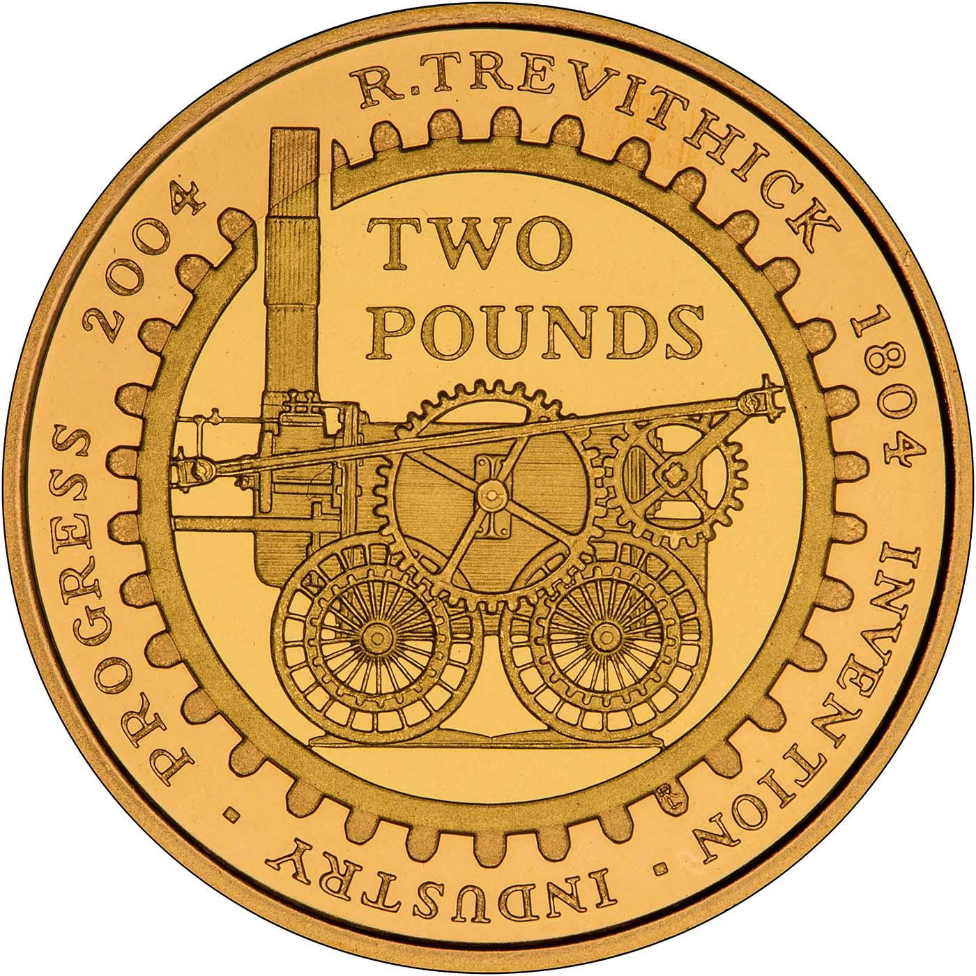 Trevithick Steam Locomotive £2 Coin